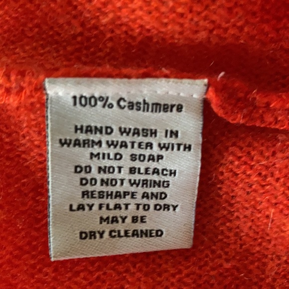 Claudia Nichole Cashmere Orange Coral Oversized Sweater - L - Picture 11 of 12